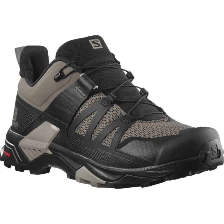 Black / Khaki Salomon X Ultra 4 Men's Hiking Shoes | IE LB3172